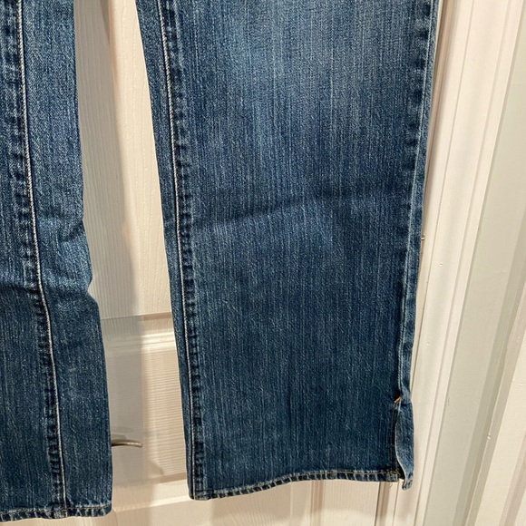 Eddie Bauer Flared Split Hem Medium Wash Denim Jeans Women’s Size 12 - Picture 3 of 12